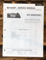 Sharp RP-6900 Record Player / Turntable Service Manual *Original*