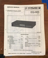 Fisher EQ-886  Service Manual *Original*