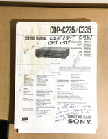 Sony CDP-C225 -C325 CD Player  Service Manual *Original* #2