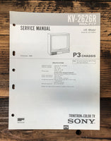 Sony KV-2626R TV  Service Manual *Original*