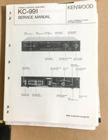 Kenwood KC-991 Preamp / Preamplifier  Service Manual *Original*