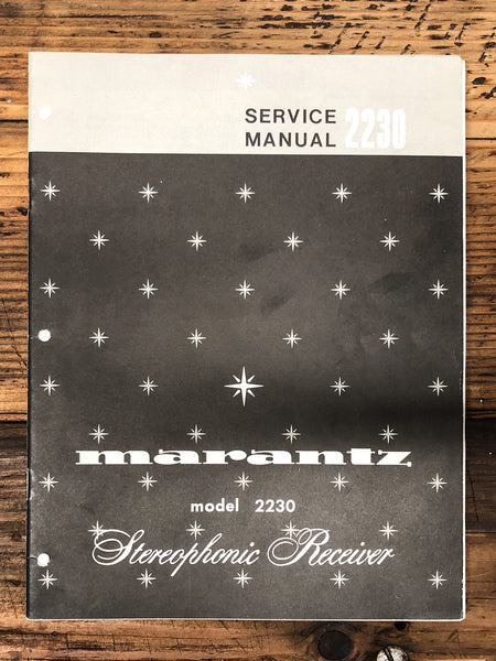 Marantz Model 2230 Receiver  Service Manual *Original* #2