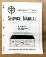 Kenwood KA-907 KA-9077 Integrated Amplifier Service Manual *Original*