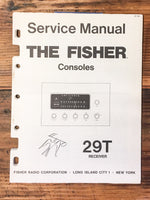 Fisher Model 29T Receiver Service Manual *Original*