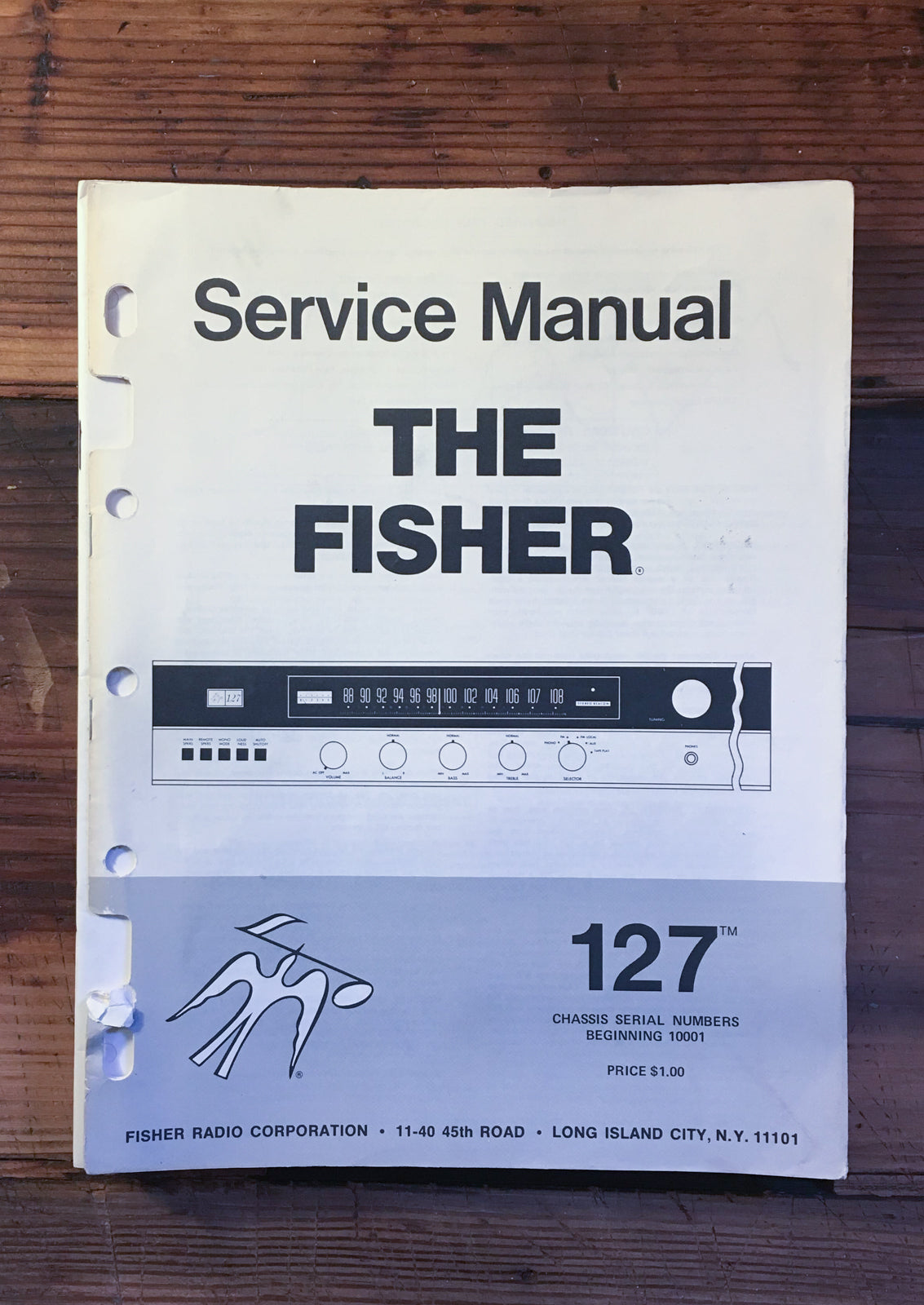 Fisher Model 127 Receiver Service Manual *Original*