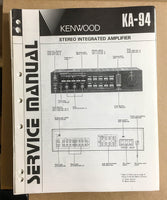 Kenwood KA-94 Amplifier  Service Manual *Original*