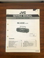JVC RC-X510 RADIO / BOOMBOX Service Manual *Original*