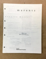 Marantz PM-432 Preamp / Preamplifier Service Manual *Original* #2