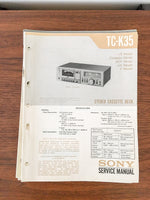 Sony TC-K35 Cassette Service Manual *Original*