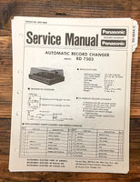 Panasonic RD-7503 Record Player  Service Manual *Original*