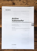 Sony SA-WM40 Subwoofer  Owners / User Manual *Original*