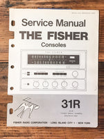 Fisher Model 31R Receiver Service Manual *Original*