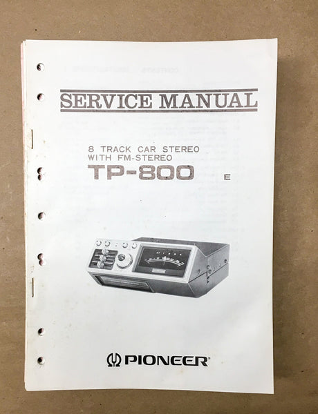 Pioneer TP-800 Car Stereo Service Manual *Original* #2