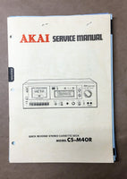 Akai CS-M40R Cassette Service Manual *Original*