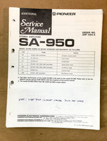 Pioneer SA-950 Amplifier Service Manual *Original*