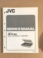 JVC JL-F30 Turntable  Service Manual *Original*