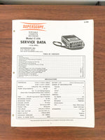 Superscope / Marantz C-104 Cassette Service Manual *Original*