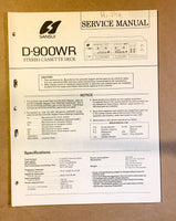 Sansui D-900WR Cassette / Tape Player Service Manual *Original* #2