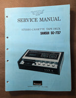 Sansui SC-737 Cassette Service Manual *Original*