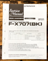 Pioneer F-X707 Tuner Service Manual *Original* #1