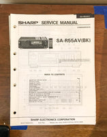 Sony SA-R55A R55AV Receiver Service Manual *Original*