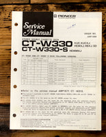 Pioneer CT-W330 CT-W330S Cassette  Service Manual *Original*