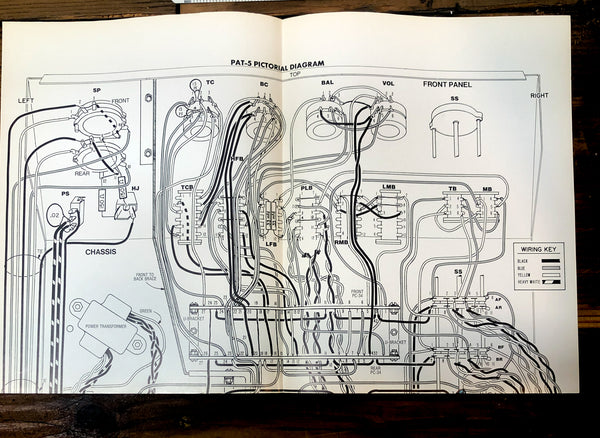 Dynaco  PAT-5 Preamp / Preamplifier Fold Out Wiring Diagram *Original*