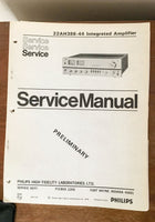 Philips 22AH386 /44 AMPLIFIER  Preliminary Service Manual *Original*