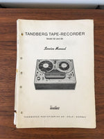 Tandberg Model 82 84 Tape Recorder Service Manual *Original* #2