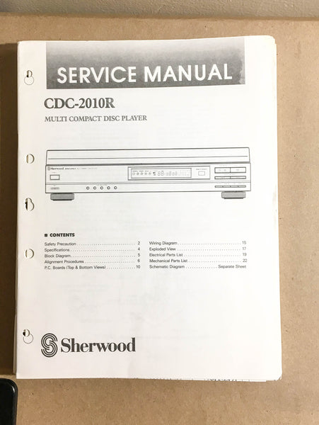Sherwood CDC-2010R   Service Manual *Original*