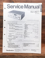 Technics SU-8077 Amplifier  Service Manual *Original*