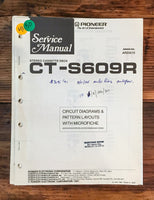 Pioneer CT-S609R Cassette  Service Manual *Original*