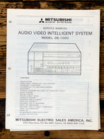 Mitsubishi DE-1000 AV Intelligent System Service Manual *Original*