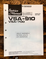 Pioneer VSA-700 VSA-910 Amplifier  Service Manual *Original*