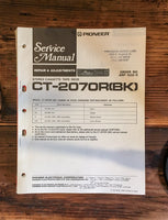 Pioneer CT-2070R Cassette Service Manual *Original* #1