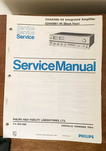 Philips 22AH386 22AH3861 /44 AMPLIFIER  Service Manual *Original*