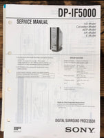 Sony DP-IF5000 Processor  Service Manual *Original*