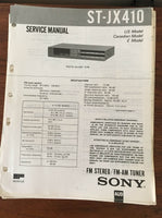 Sony ST-JX410 Tuner Service Manual *Original*