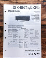 Sony STR-DE245 STR-DE345 Receiver  Service Manual *Original*