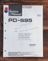 Pioneer PD-S95 CD Player 1 Service Manual *Original*