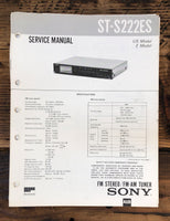 Sony ST-S222ES   Service Manual *Original*