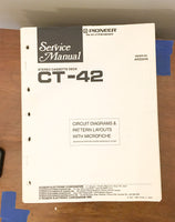 Pioneer CT-42 Cassette  Service Manual *Original*