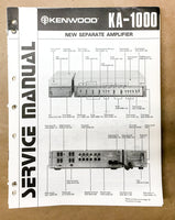 Kenwood KA-1000 Integrated Amplifier Service Manual *Original*