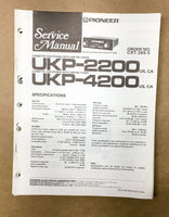 Pioneer UKP-2200 UKP-4200 Car Stereo Service Manual *Original*