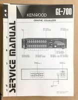 Kenwood GE-700 Equalizer  Service Manual *Original*