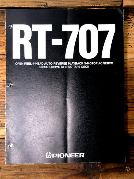 Pioneer RT-707 Reel to Reel 4 pg Dealer Foldout Brochure *Orig*