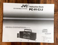 JVC PC-V1 C/J Stereo  Owners / User Manual *Original*