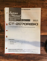 Pioneer CT-2070R Cassette Service Manual *Original* #2