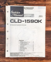 Pioneer CLD-1590K CD CDV LD Player  Service Manual *Original*