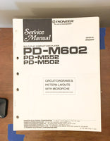 Pioneer PD-M602 PD-M552 PD-M502 CD Player Service Manual *Original*